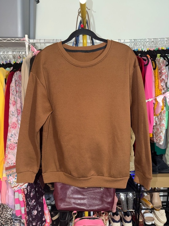 Brown Crewneck Sweatshirt size medium - Picture 2 of 4